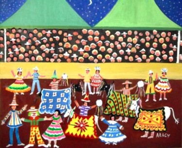 ARACY TEMA FESTA DO BOI BUMBA A VEDNA COM AJUR SP 50x40 cm ©2011 by Arte Naif