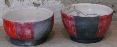 bols rouge et bordeaux 12x8 cm ©2011 by Armelle Colombier