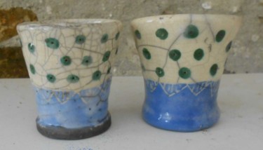 tasses bleues 5x7 cm ©2012 by Armelle Colombier