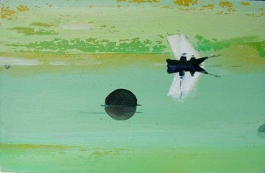 Buoy in a Mauritian lagoon 21x14 cm ©2005 by rob arbouw