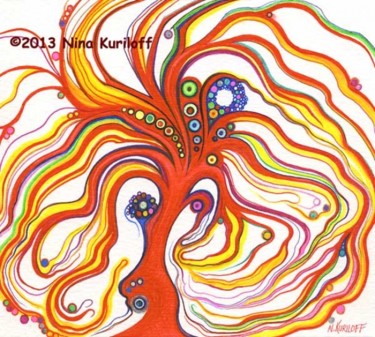 Euphoric Tree 6.5x6 cm ©2013 by Nina Kuriloff