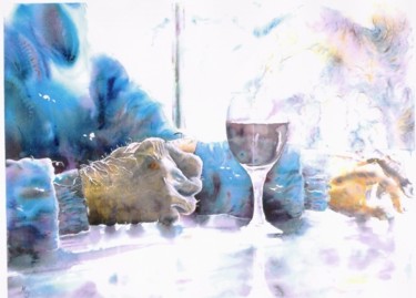 vieil arbre solitaire 56x76 cm ©2011 by Mijo Chambon