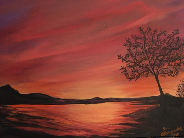 fiery sky
