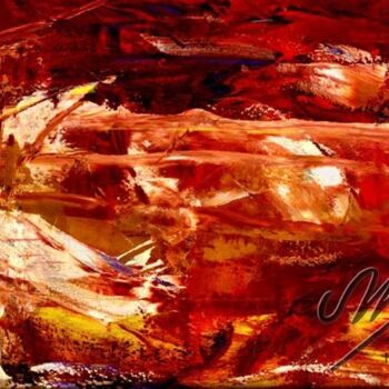 Pintura titulada "Red Thoughts V2" por Steven W Pollard, Obra de arte original