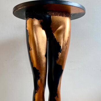Sculpture intitulée "Apéro legs" par Brigitte Dravet, Œuvre d'art originale, Meuble