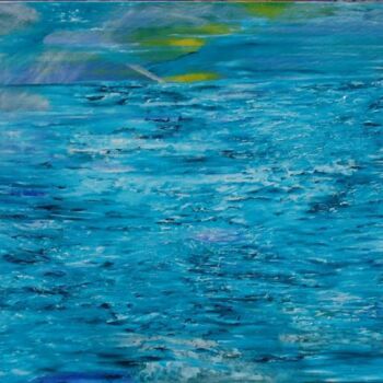 Pintura titulada "l'océan" por Mona Roussette, Obra de arte original