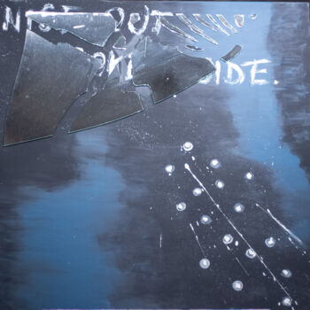 Картина под названием "NICE OUT BROKE INSI…" - Saint Pablo, Подлинное произведение искусства, Акрил Установлен на Деревянная…