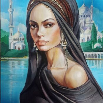 Peinture intitulée "Nazira" par Eugenie Chervonna, Œuvre d'art originale, Huile