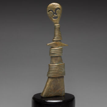 Sculpture intitulée "Ringed" par Jeff Arnett, Œuvre d'art originale, Bronze