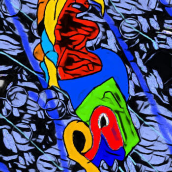 Digital Arts titled "Color off chaos" by Shanny Ask Lasasa, Original Artwork, Digital Painting