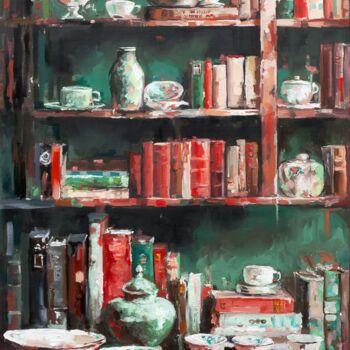 Pintura titulada "Tea Time" por Alexandr Klemens, Obra de arte original, Oleo