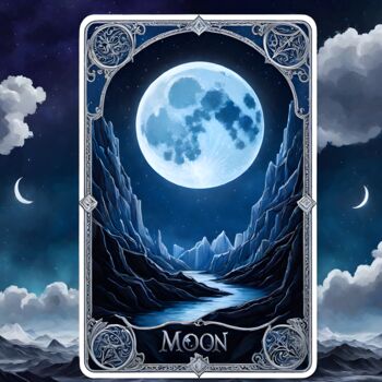 Digital Arts titled "Carte de la Lune" by Francky Xv Wolff, Original Artwork, AI generated image