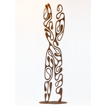 Escultura intitulada "ChromosomeX" por Jean-Bernard Legendre, Obras de arte originais, Metais