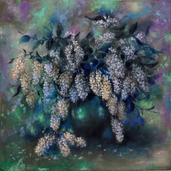 Картина под названием "",,,Цветет черемуха…" - Tatiana Shmakova, Подлинное произведение искусства, Масло Установлен на Дерев…