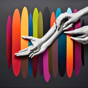 Digital Arts titled "Slight of Hand" by Tucari P, Original Artwork, Digital Painting