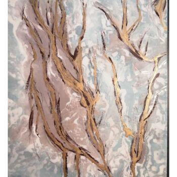 绘画 标题为“Hortus aquaticus” 由L.Kissner, 原创艺术品, 丙烯 安装在木质担架架上