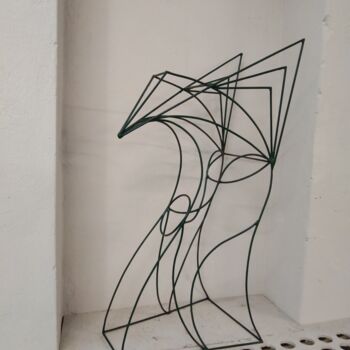 Escultura titulada "Thinking about Miya…" por Aleksandr Stepanov, Obra de arte original, Metales
