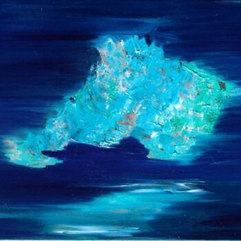 Картина под названием "Reflet" - Mona Roussette, Подлинное произведение искусства, Масло
