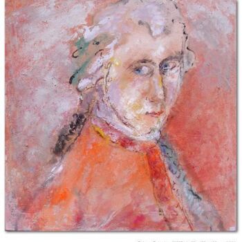 Painting titled "WA MOZART 100X100" by Claudine Gregoire, Original Artwork