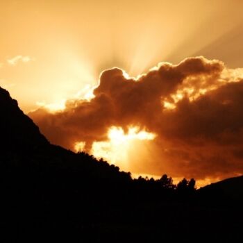 Photography titled "Golden Clouds" by Milad Zardeh, Original Artwork