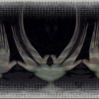 Grafika cyfrowa / sztuka generowana cyfrowo zatytułowany „Mains colombes dans…” autorstwa Mimia Lichani, Oryginalna praca