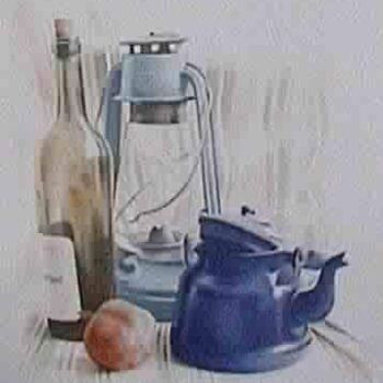 Painting titled "Grand still life 02" by Vani Ghougassian, Original Artwork