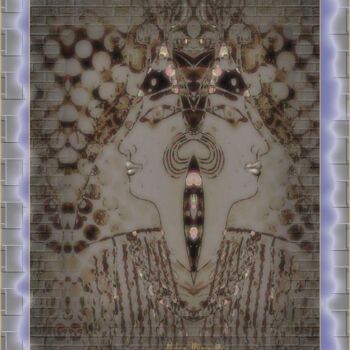 Digital Arts titled "Néfertiti et Clèopâ…" by Mimia Lichani, Original Artwork