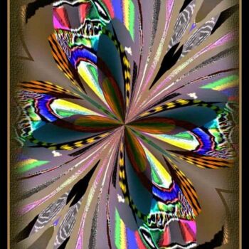 Digitale Kunst getiteld "Papillon." door Mimia Lichani, Origineel Kunstwerk