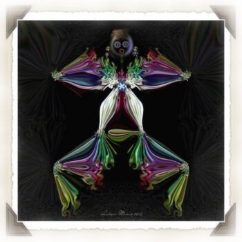 Arts numériques intitulée "La dame au caraco." par Mimia Lichani, Œuvre d'art originale