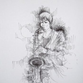 Drawing titled "" WOMEN NEXT DOOR ,…" by Valerio Scarapazzi, Original Artwork