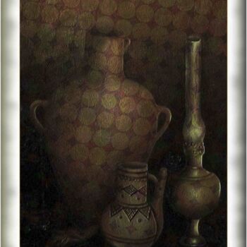 Painting titled "Poterie." by Mimia Lichani, Original Artwork