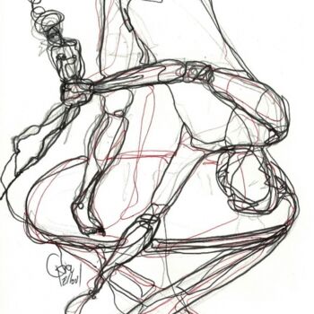 Zeichnungen mit dem Titel "16-juin 2013" von Dov Melloul, Original-Kunstwerk