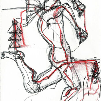 Drawing titled "27 DEC 2013    DU V…" by Dov Melloul, Original Artwork