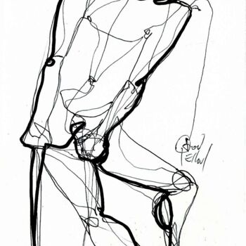Drawing titled "28 DECEMBRE 2014 "B…" by Dov Melloul, Original Artwork, Other