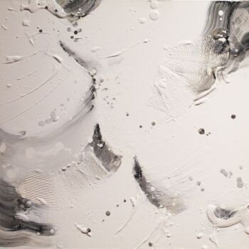 Peinture intitulée "Composition blanche" par Laetitia Lesaffre, Œuvre d'art originale, Autre