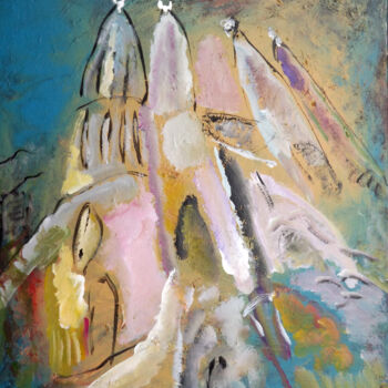 Картина под названием "0814-17-sagrada-4-6…" - Claudine Gregoire, Подлинное произведение искусства