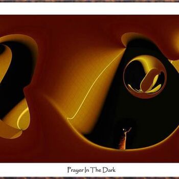 Digitale Kunst getiteld "Prayer in the Dark" door Georg Hübner, Origineel Kunstwerk