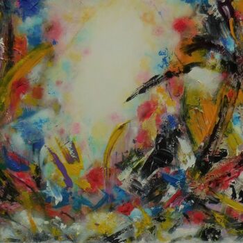 Malarstwo zatytułowany „Sunny Wilderness” autorstwa Karel Van Camp, Oryginalna praca, Akryl