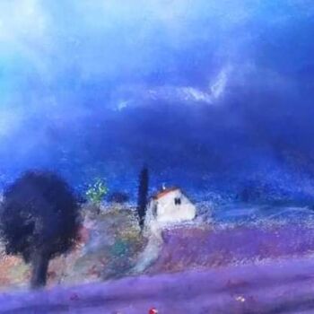 Dessin intitulée "Couleur de Provence…" par Jacky Patin, Œuvre d'art originale, Pastel