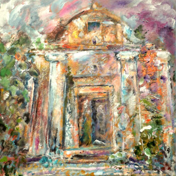 Schilderij getiteld "0899-19-eglise-st-b…" door Claudine Gregoire, Origineel Kunstwerk