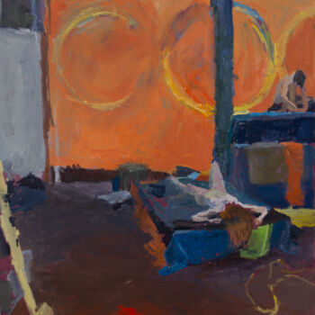 "Studio Painting 5" başlıklı Tablo Fleur Elise Noble tarafından, Orijinal sanat, Petrol
