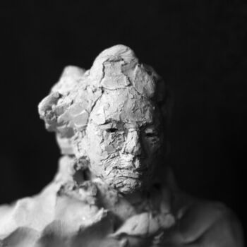 Escultura intitulada "Clay Face 12" por Fleur Elise Noble, Obras de arte originais, Terracota