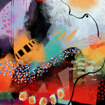 数字艺术 标题为“Un air de printemps…” 由Chantal Proulx, 原创艺术品, 数字油画