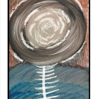 Картина под названием "104" - Paul Sarrassat, Подлинное произведение искусства, Пигменты Установлен на картон