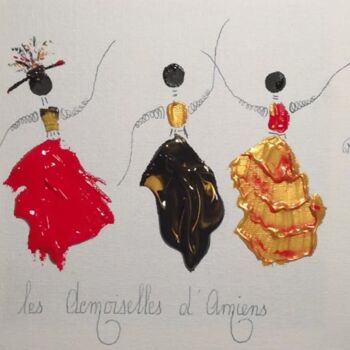 Peinture intitulée "Les Demoiselles d'A…" par Gervaise Accart Sanier (GAS), Œuvre d'art originale, Acrylique