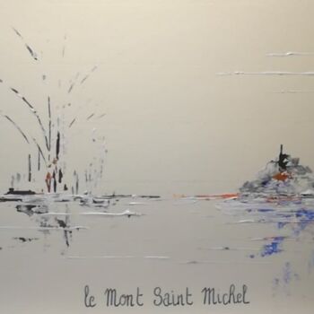 Peinture intitulée "Esquisse - Le Mont…" par Gervaise Accart Sanier (GAS), Œuvre d'art originale, Acrylique