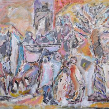 Pittura intitolato "AU MAROC" da Claudine Gregoire, Opera d'arte originale, Acrilico