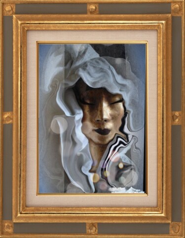 Arte digital titulada "Le masque de Venise…" por Jacky Patin, Obra de arte original, Pintura Digital