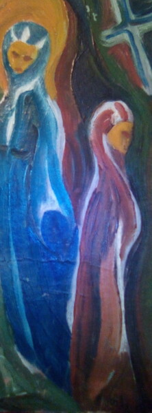 Schilderij getiteld "Дочери Иерусалимски…" door Stepan Shipkov, Origineel Kunstwerk, Olie
