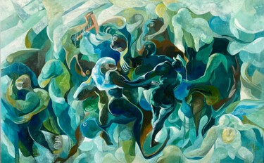 Malarstwo zatytułowany „Dance communism” autorstwa Loi Duc (DucloiArt), Oryginalna praca, Olej